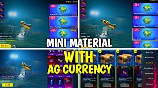 MINI MATERIAL & MATERIALS SHOP IN BGMI | MINI MATERIAL WITH AG CURRENCY?