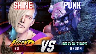 SF6 ▰ SHINE (Ed) vs PUNK (Akuma) ▰ High Level Gameplay