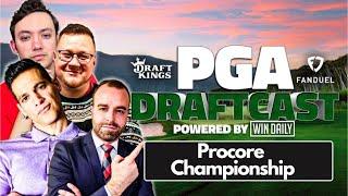 LIVE Procore Championship PGA Draft | PGA Draftcast | DraftKings Golf Tips & DFS Pick