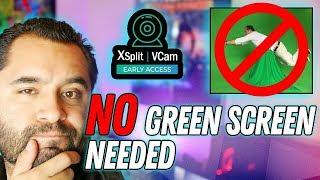 Background delete WITHOUT green screen?! // XSPLIT VCAM! // Tutorial & Review