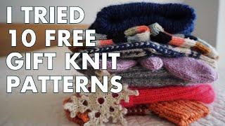 I Tried 10 Free Patterns Perfect for Gift Knits | My Honest Review plus 10 Bonus Free Patterns