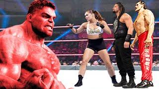 RED HULK vs Roman Reigns, Ronda Rousey & The Great Khali