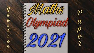 Maths Olympiad || Question paper 2021