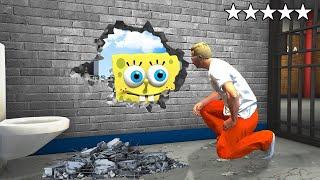 when SpongeBob breaks you out of a GTA 5 prison