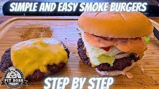 Pit boss burgers | how to smoke burgers on pellet grill | pit boss pro series 1150