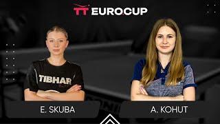 16:30 Emilia Skuba - Alina Kohut 12.03.2025 TT Euro.Cup Women Ukraine Star. TABLE 4