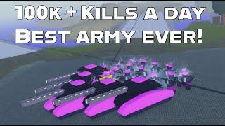 BEST Army For KILLS! Get Onto Leaderboard Easy! Noob Army Tycoon