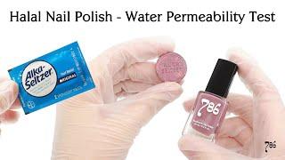 Halal Nail Polish Water Permeability Test