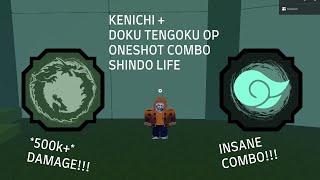 KENICHI + DOKU TENGOKU OP ONESHOT COMBO | Shindo Life Roblox