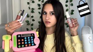 ASMR| RUDE sephora worker scans yours and others items