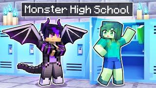 New DRAGON At Monster HIGH SCHOOL In Minecraft!