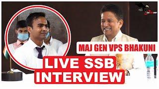 Live SSB Interview | Complete Personal Interview by Gen Bhakuni - Former Commandant SSB Bangalore