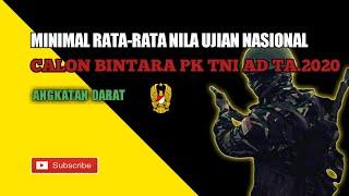 NILAI RATA RATA UN CALON BINTARA PK TNI AD TA  2020