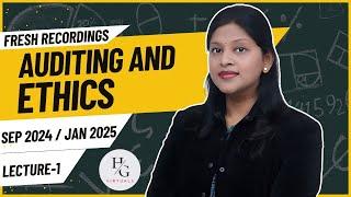 Lecture 1 | Auditing & Ethics | Sep 2024 & Jan 2025 Batch | CA Inter New Syllabus | CA Surbhi Bansal
