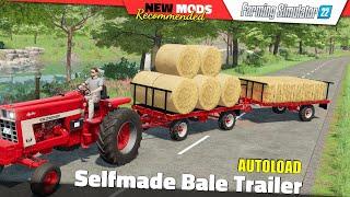 FS22 | Selfmade Bale Trailer [AUTOLOAD] - Farming Simulator 22 New Mods Review 2K60