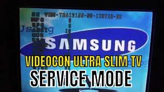 Videocon Ultra slim  TV service mode open with code