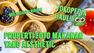 TOKOPEDIA HAUL - PROPERTI AESTHETIC MURAH UNTUK FOTO MAKANAN DI RUMAH + HASIL FOTO