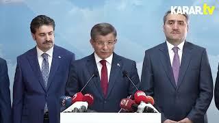 Ahmet Davutoğlu'nun istifa açıklaması | AK Parti'ye böyle veda etti (Tam metin)