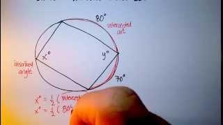 Circles: Inscribed Angles (Quadrilateral)