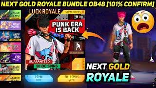 NEXT FREE FIRE MAX MEIN GOLD ROYALE BUNDLE NEW OB48 UPDATE MARCH 2025 IN INDIA SERVER GOLD ROYAL