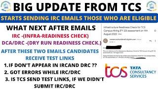 BIG UPDATE FROM TCS | WHAT IS IRC/DRC | HOW TO APPER IN IRC AND DRC | IS THIS MADATORY| MUST WATCH