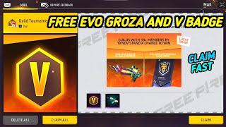 Claim Guild 2.0 redeem code  Free EVO GROZA and V Badge  How to get..?? FREE FIRE INDIA