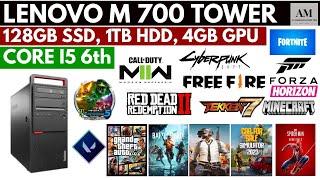 LENOVO M 700 TOWER, CORE I5 6TH, GAMEPLAY, GTA5, FORZA HORIZON, RDR2, PUBG..