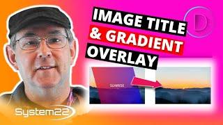 Divi Theme Image With Diagonal Gradient Overlay And Title 