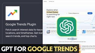 ChatGPT Google Trends Plugin Integration & Fetch Search Interest Data For Keywords | Tutorial