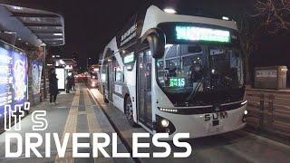 SELF-DRIVING bus in Seoul?? Midnight city tour with autonomous buses