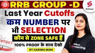 RRB Group D Previous Year Cut off | Zone Wise | कौन से Zone Safe हैं | By Garima Mam