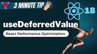 ReactJS useDeferredValue Hook // new React 18 concurrent feature