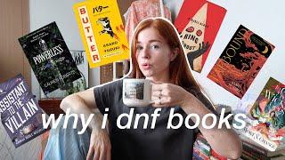 why i DNF books  all the books i put down in 2024 (booktok fails, disappointments, future reads)