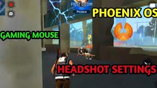 PHOENIX OS HEADSHOT SENSITIVITY | BEST ONE SETTINGS | GAMING MOUSE | @lowendking @rock_ram