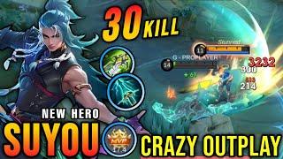 30 Kills!! Mask of the Immortal Suyou New Hero MLBB Insanely Outplay!! - New Hero Tryout ~ MLBB