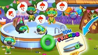 ‍️🪄Pool Party with Buddies at Leisure PoolMy Talking Tom Friends Gameplay New Update🪄