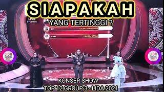 HASIL POLLING LIDA 2021 GROUP 3 TOP 12 KONSER SHOW TADI MALAM