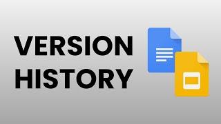 Version history in Google Slides and Docs - Recover information