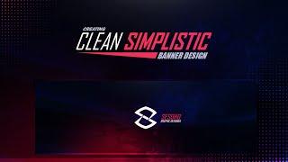 Photoshop Tutorial: Clean Contrast Simplistic Banner Design