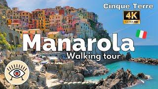 CINQUE TERRE | Italy | MANAROLA  WALKING TOUR  [4K]