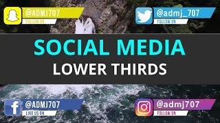 (FREE) Social Media Lower Third Animation Pack - After Effects (Motion Graphics)