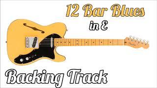 12 Bar Blues Rock Guitar Backing Track Jam in E