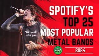 Unveiling Spotify's Top 25 Metal Bands in 2024