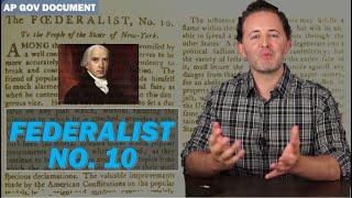 Federalist No. 10 AP Gov