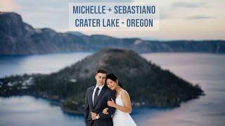 Michelle and Sebastiano's Crater Lake Wedding/Elopement Portraits