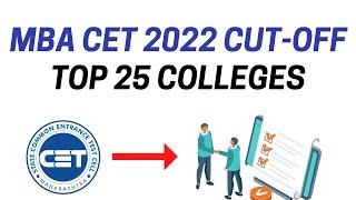 MBA CET 2022 Cut-off Data for Top 25 MBA/MMS Colleges | Which College will you get through CET?