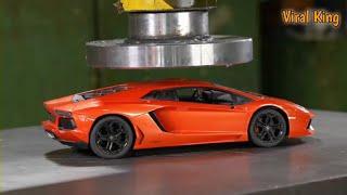 Hydraulic Press VS Lamborghini || Satisfaction video || Viral King