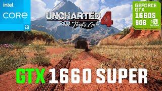 Uncharted 4 GTX 1660 SUPER 1080p, 1440p, 4K FSR