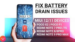 MIUI 12 Fix Battery Drain Issue  | MIUI 12 battery Saving Tips - Fix Battery Drain Issue