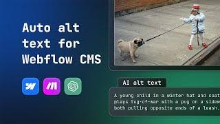 Automatic alt text for Webflow CMS images using OpenAI and Make